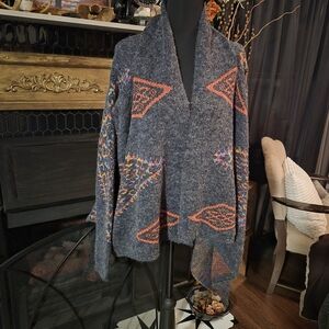 Dreamers Multicolor Knit Sweater XL Aztec